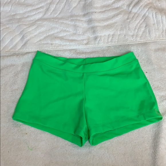 Capezio Pants - Capezio NWT Lowrise boycut short medium neon green